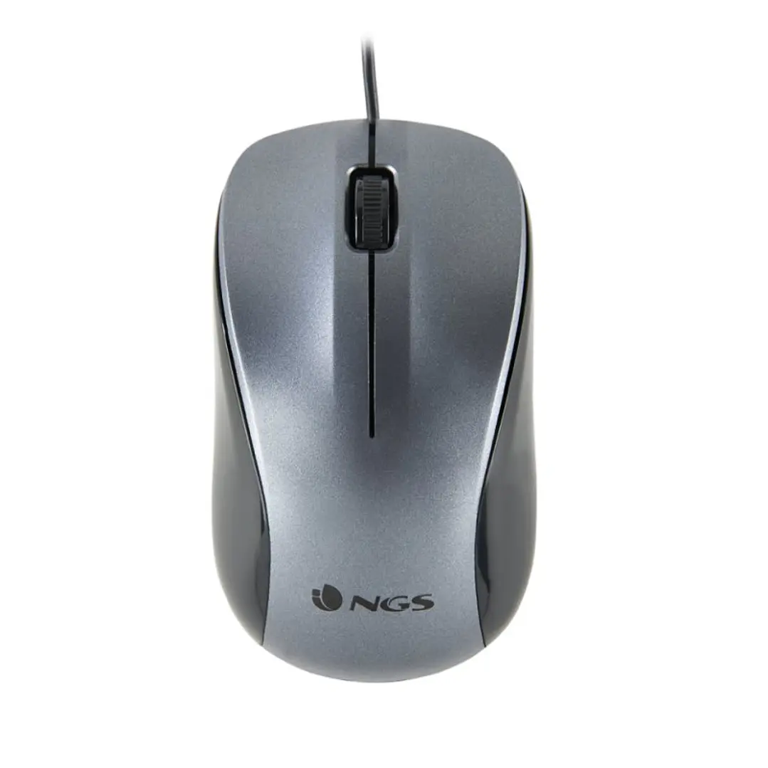 NGS Ratón Óptico WIRED GRAY 1
