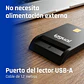 iggual Lector DNI SIP tarjetas ID USB 2.0 negro - thumbnail 3