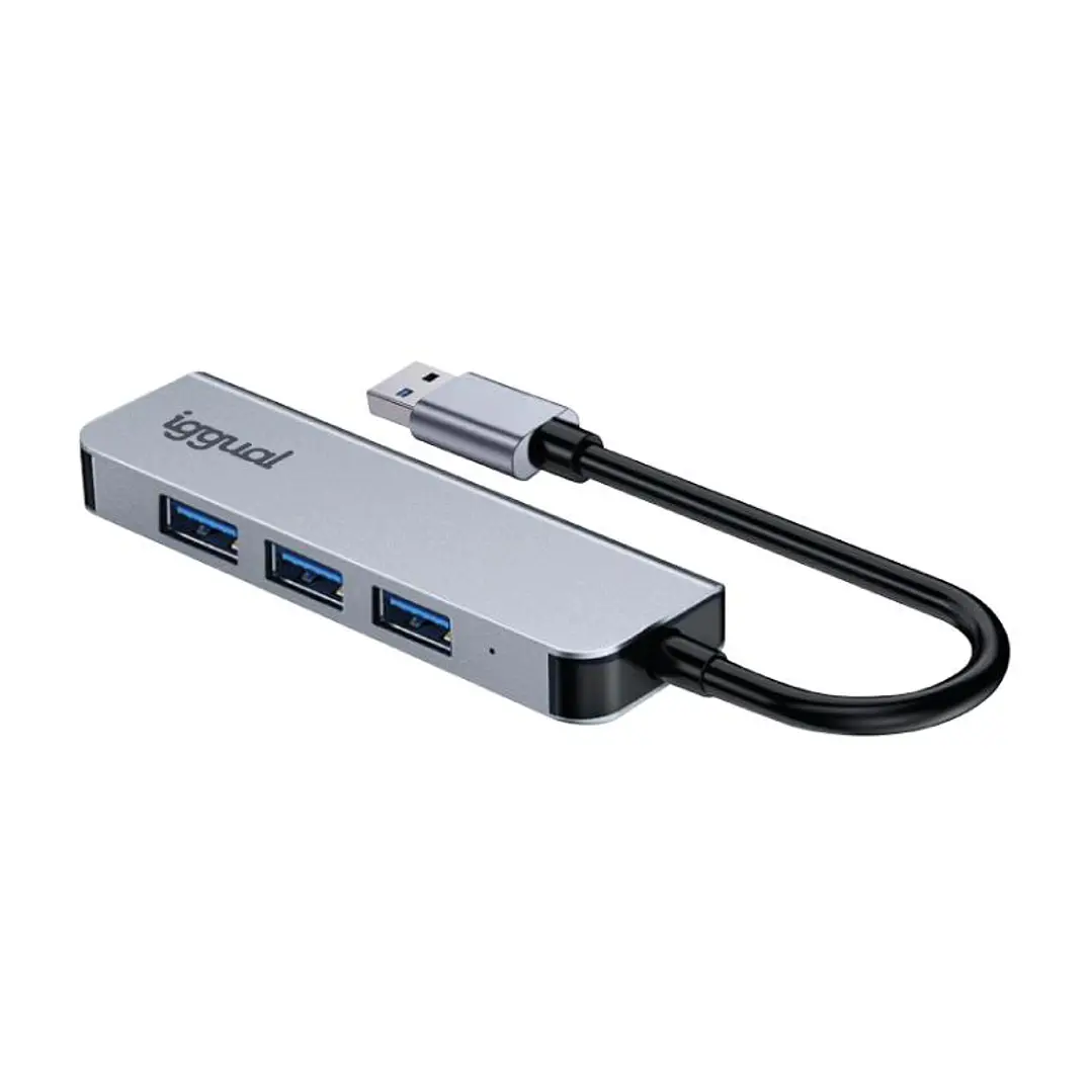 iggual Hub USB-A 3.0 x 4 puertos USB-A 3.0 2