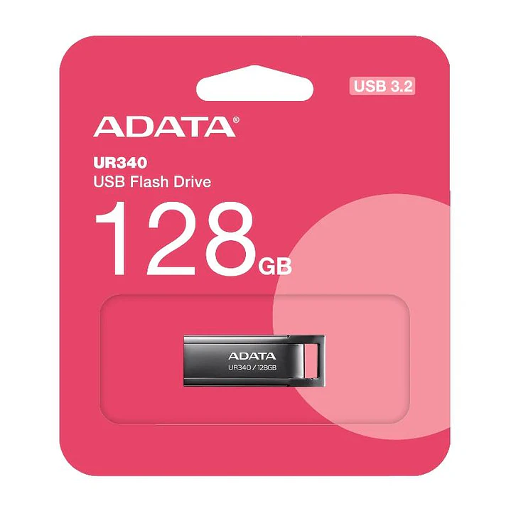 ADATA Lapiz USB UR340 128GB USB 3.2 Metal Black 4