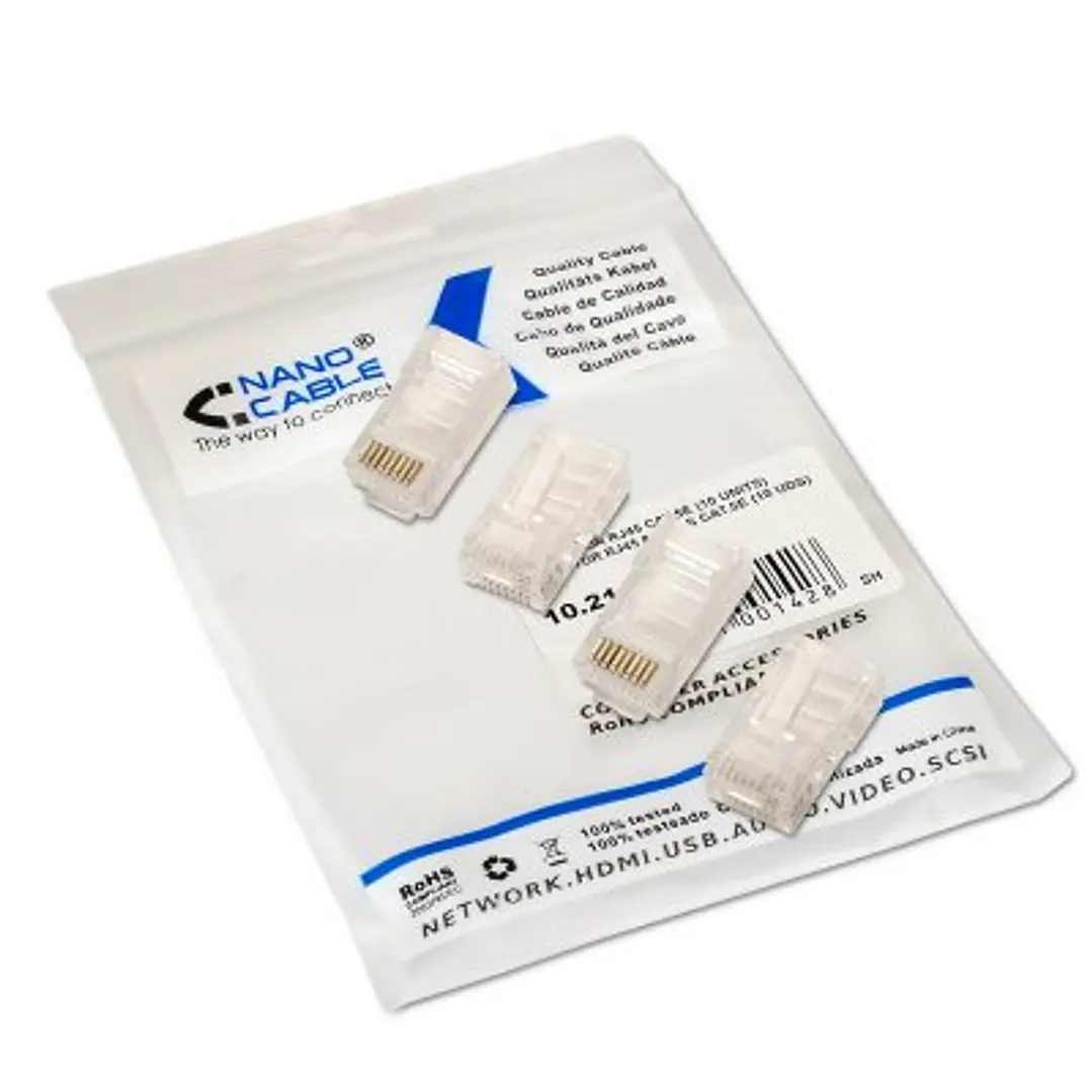 Nanocable Conector RJ45 Categoria 5 UTP 100 Und. 2