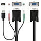 Nanocable KVM Switch VGA USB 1u-2PC+Cable - thumbnail 3