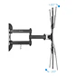 Tooq LP6055TN-B Soporte TV Incl/gira 23