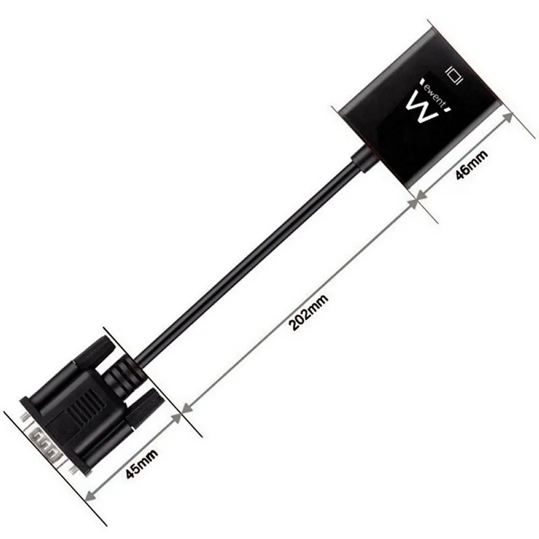 EWENT EW9866 Adaptador Vga/Hdmi con Audio 2