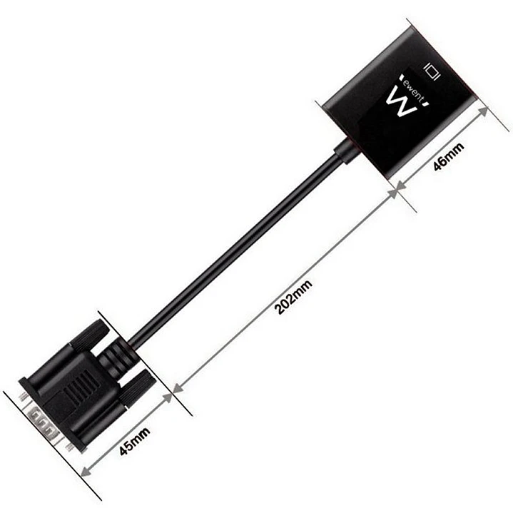 EWENT EW9866 Adaptador Vga/Hdmi con Audio 2
