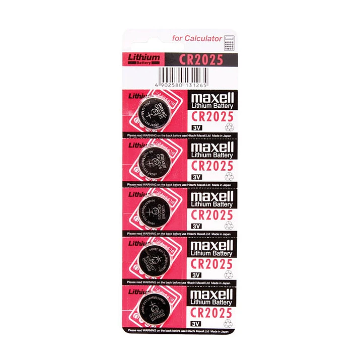Maxell  Pila Botón Litio CR2025 3V Blister*5 1