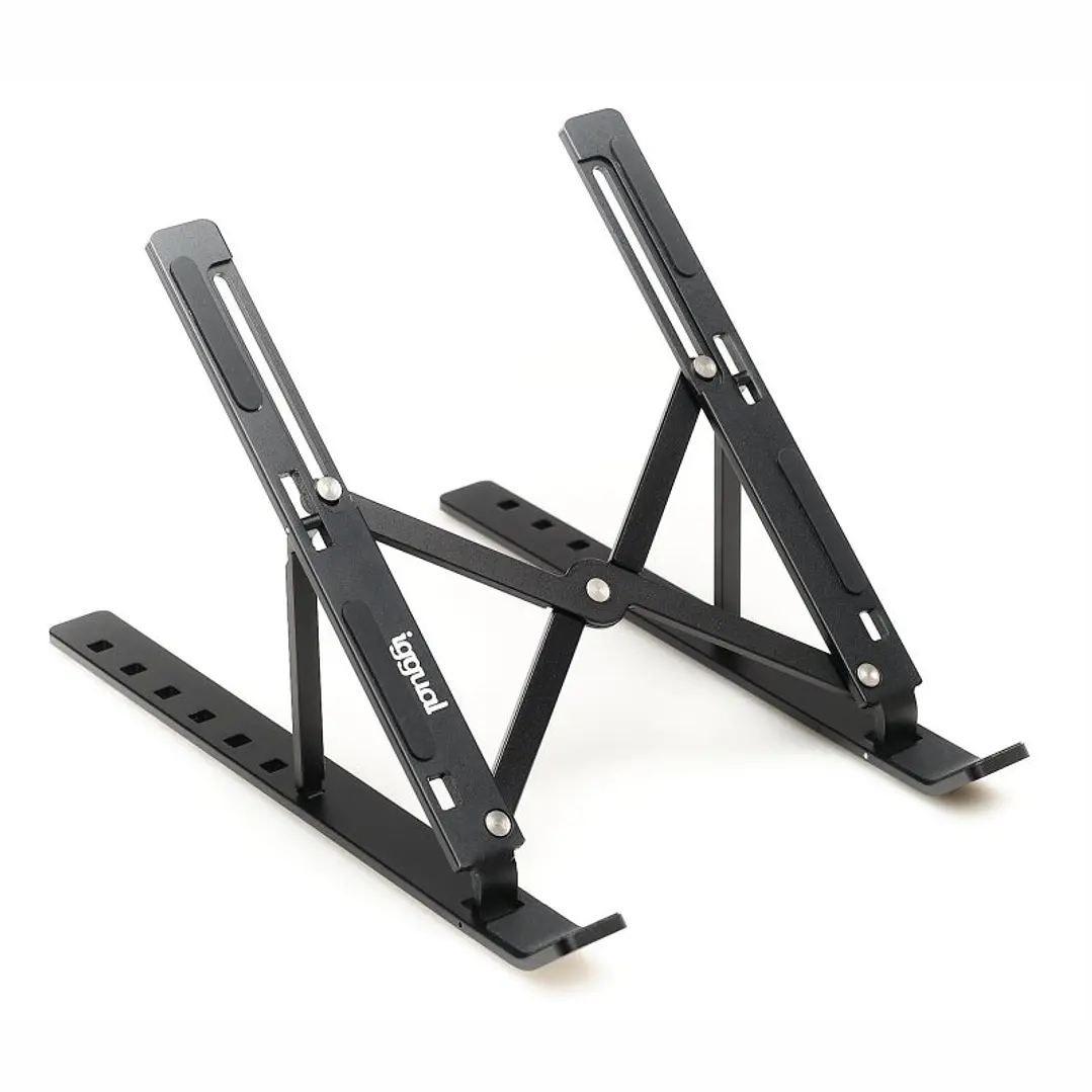 iggual Soporte elevador plegable portátil 17 negro 1
