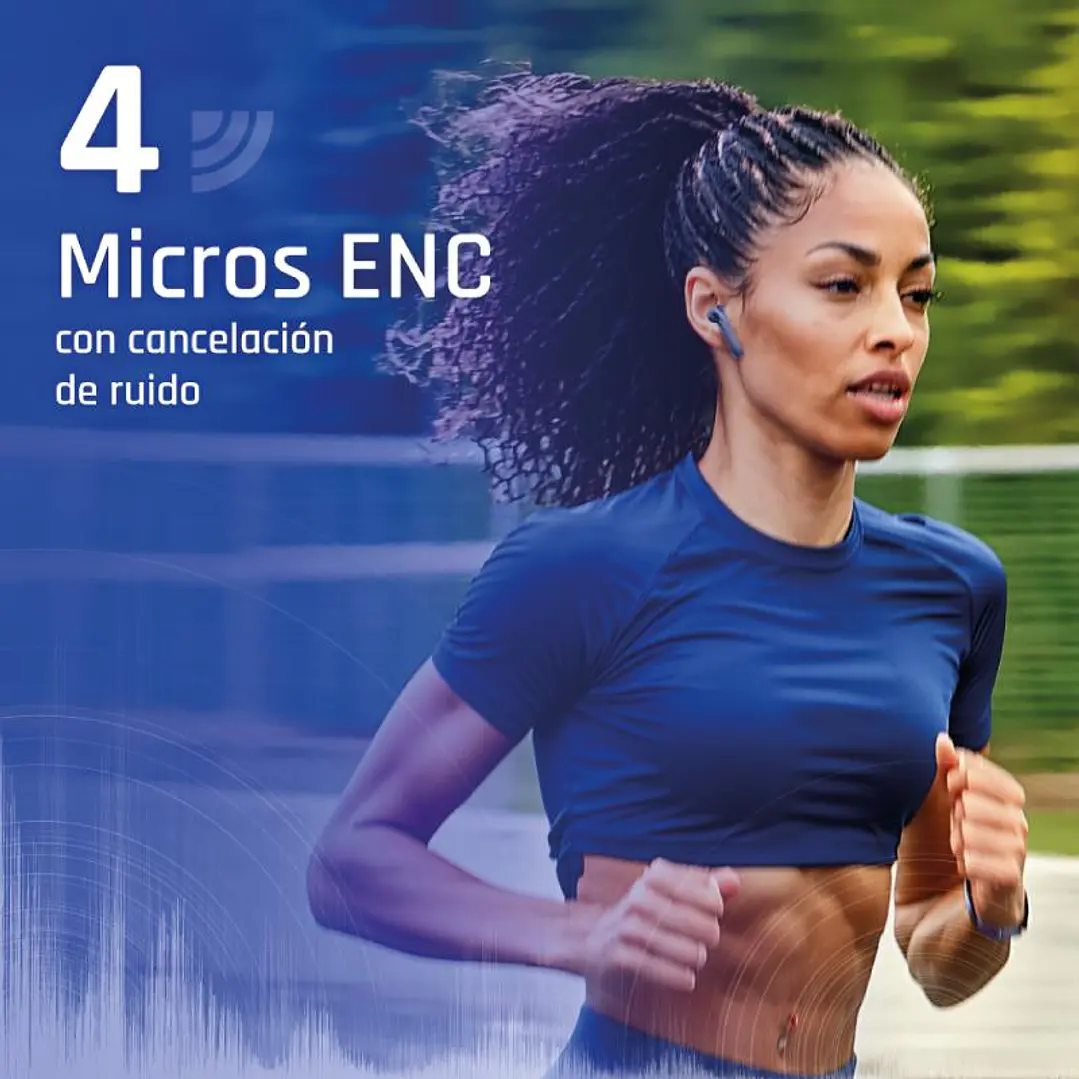 iggual Auriculares inalámbricos TWS Bluetooth negr 4