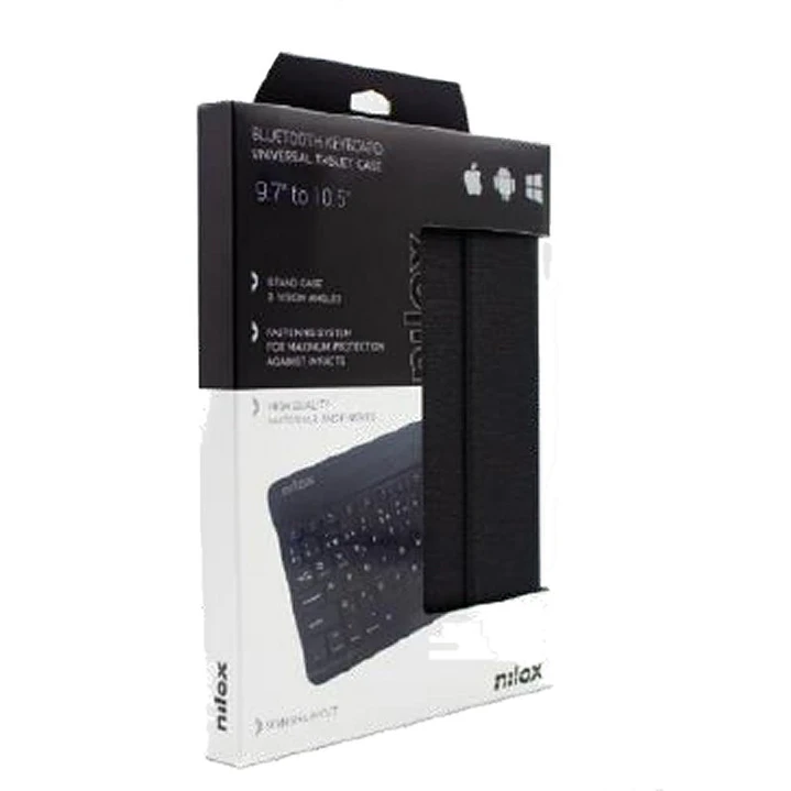 NILOX Funda tablet 9.7 a 10.5 teclado bt negro 4