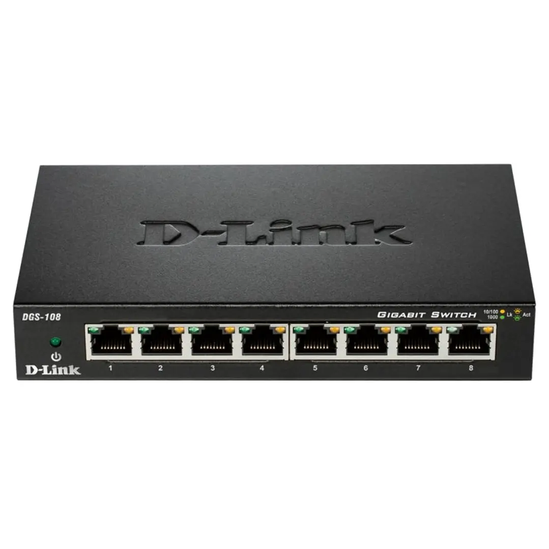 D-Link DGS-108 Switch 8xGB Metal 1