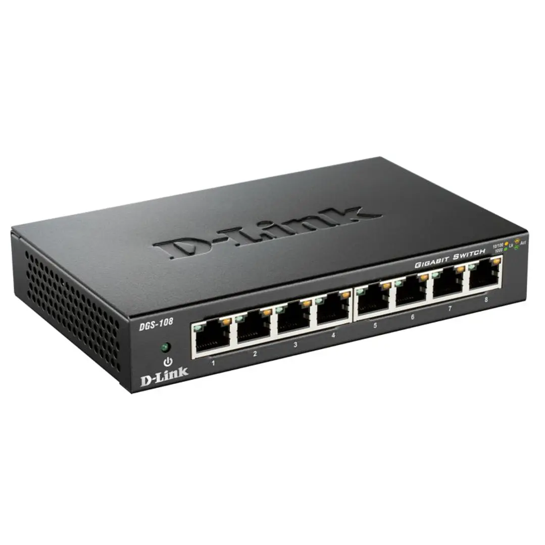 D-Link DGS-108 Switch 8xGB Metal 3