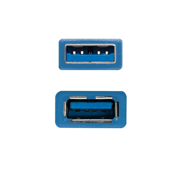 Nanocable Cable USB 3.0, A/M-A/H, Azul, 1 m 3