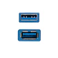 Nanocable Cable USB 3.0, A/M-A/H, Azul, 1 m - Thumbnail 3