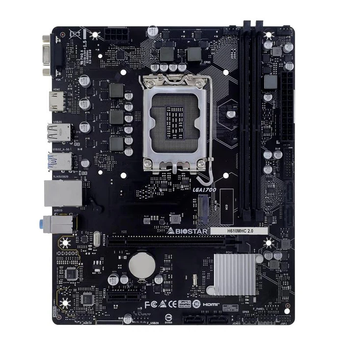 Biostar Placa Base H610MHC 2.0 DDR4 mATX LGA1700 2