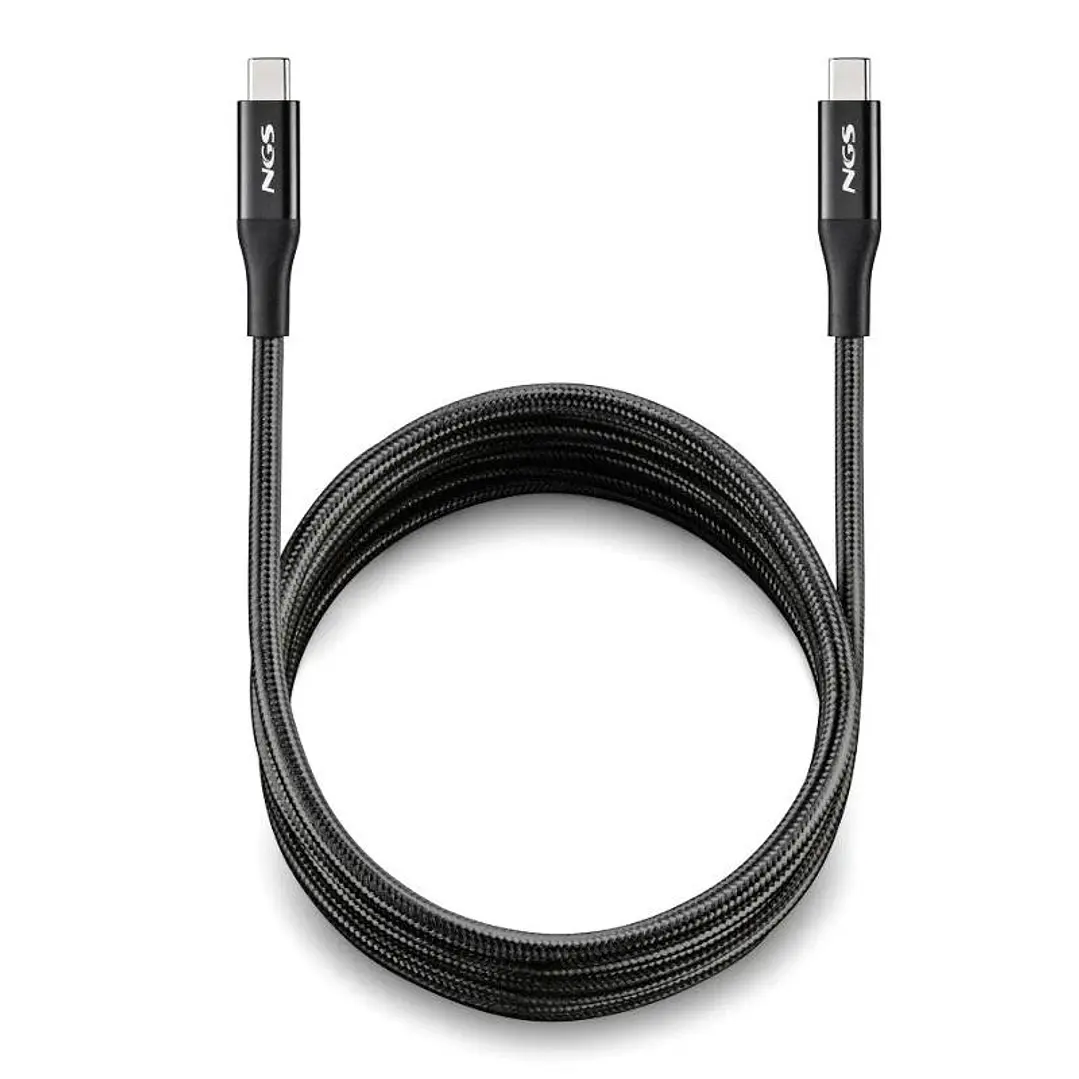 NGS Cable carga rapida USB C a USB C de 2 m 1