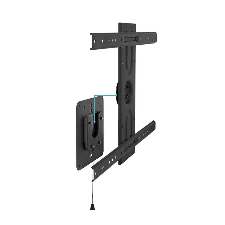 Tooq LP3780F-R Soporte pared rotación 360º Negro 3