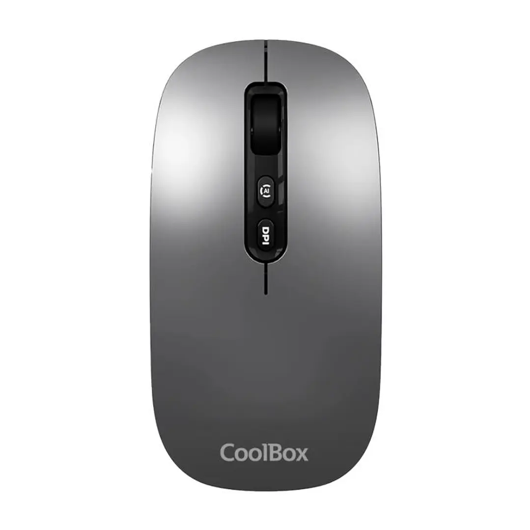 Coolbox Ratón W02-IA Inalámbrico RF+BT Gris 1