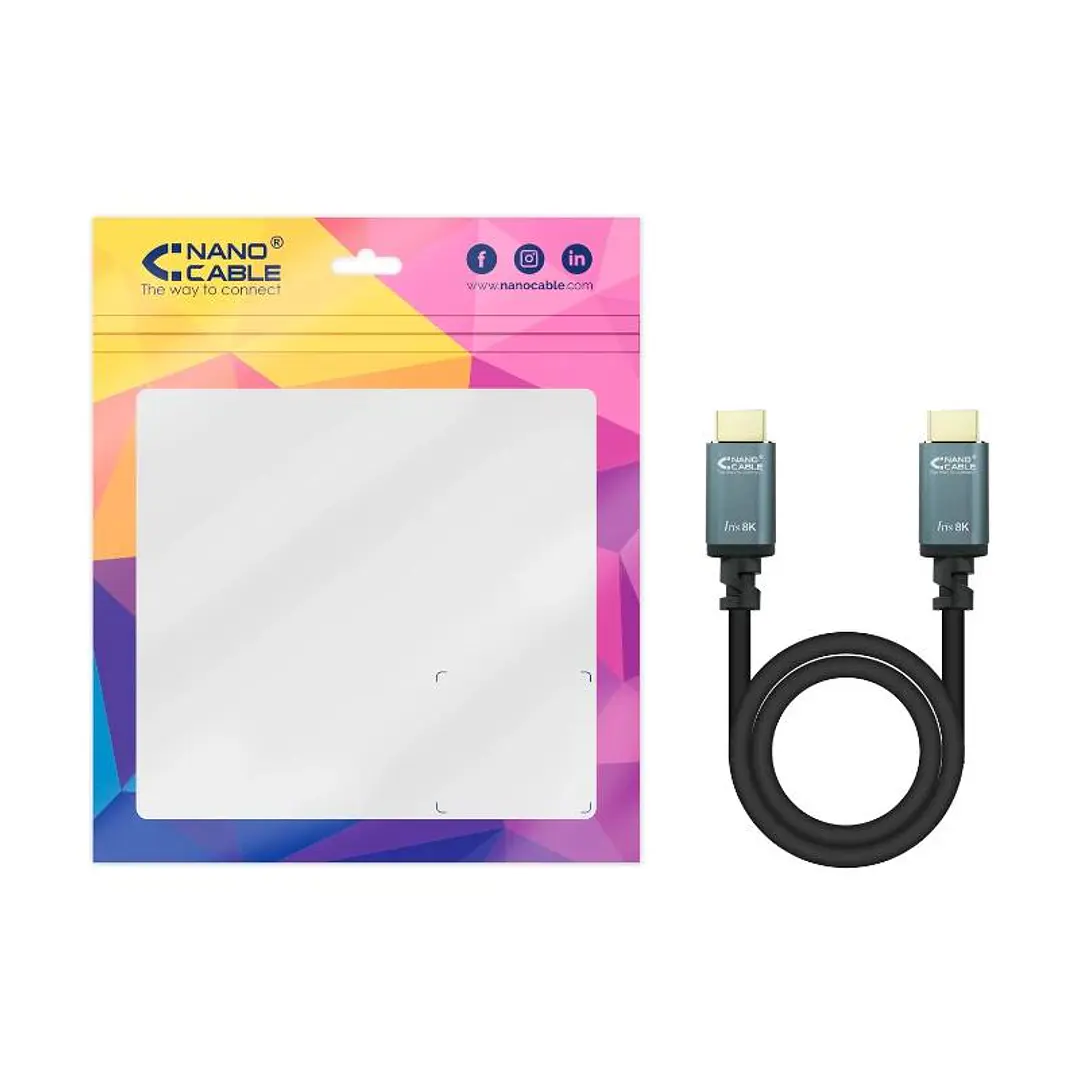 Nanocable Cable HDMI 2.1 IRIS 8K M-M 5 metros 4