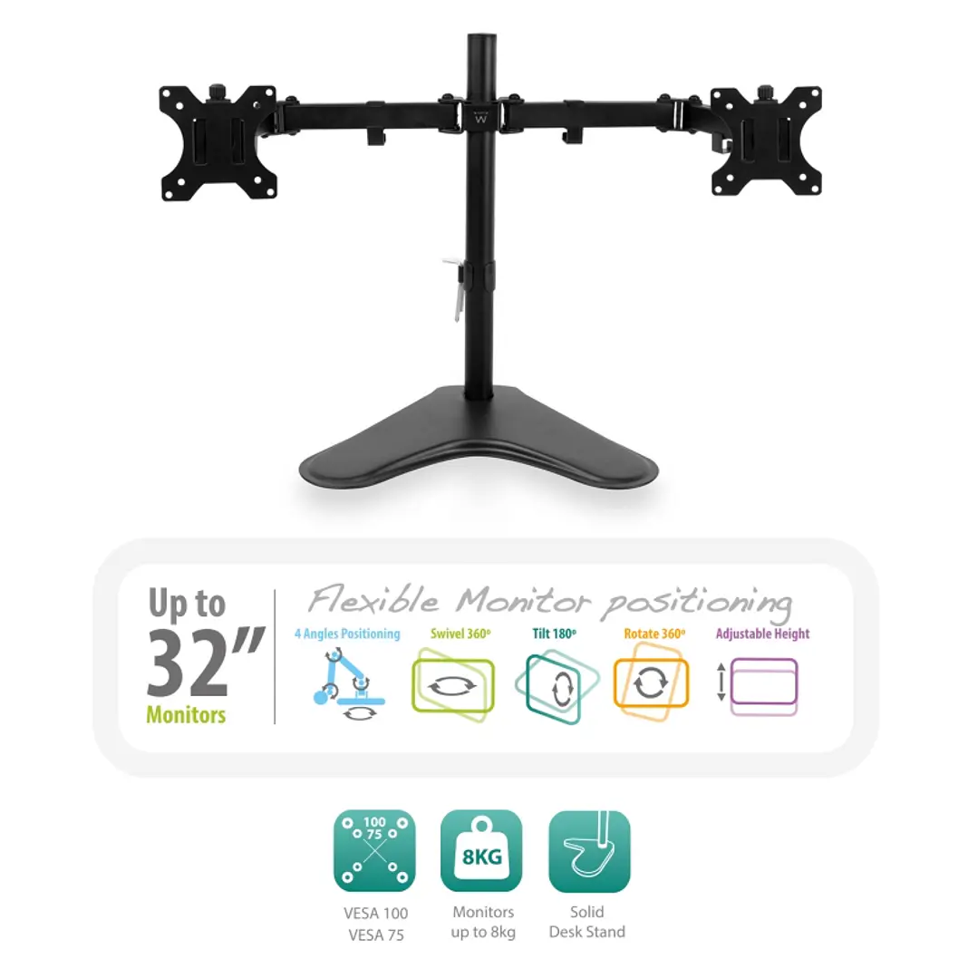 EWENT EW1536 Soporte Sobremesa 2xMonitores 32