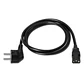 Aisens Cable Alimentación CEE7M-C13H negro 5.0m - Thumbnail 2