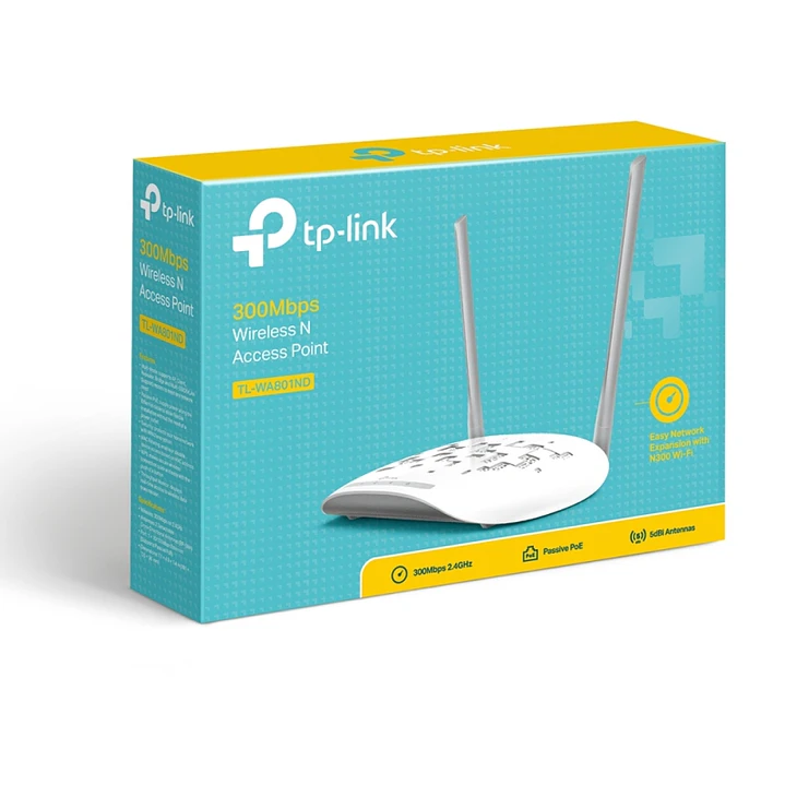 TP-LINK TL-WA801N Punto Acceso 2.4GHz N300 Wi-Fi 4