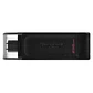 Kingston DataTraveler DT70 256GB USB C 3.2  Negro - thumbnail 1