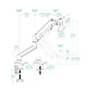 Tooq Soporte mesa DB1334TNR-B 1 brazo 13-34