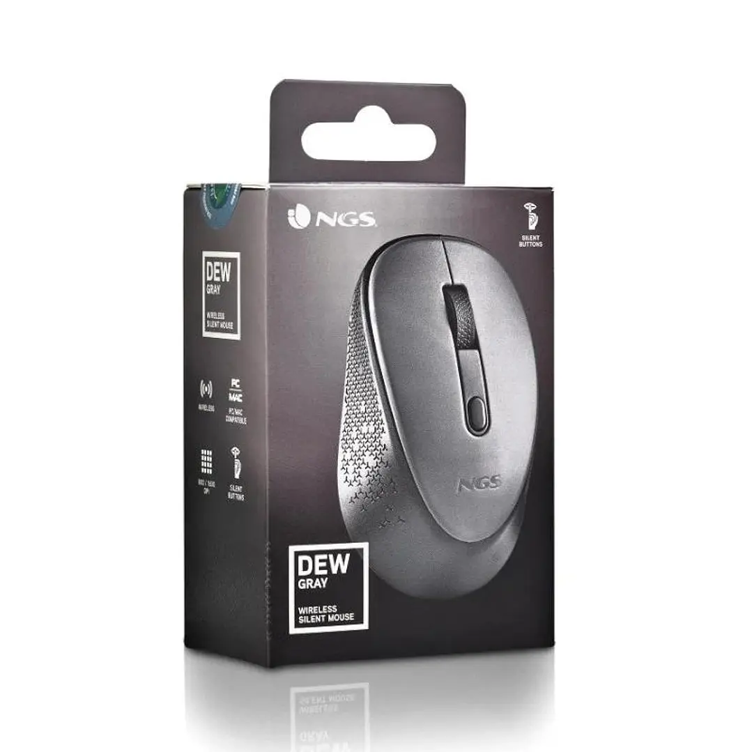 NGS RATON INALAMBRICO 800/1600DPI Gris 4