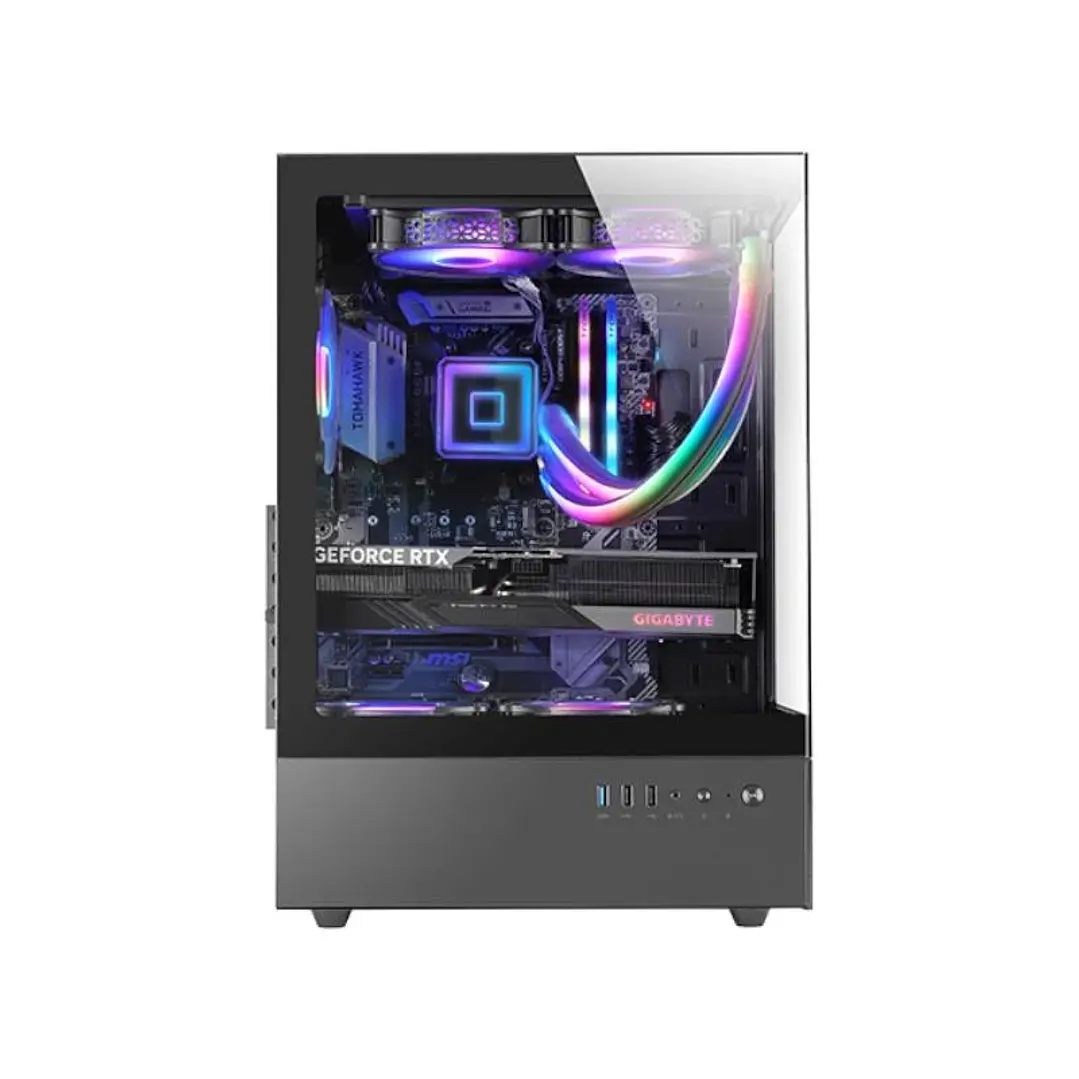 MARS GAMING Caja ATX Ventis FRGB Silence Negro 2