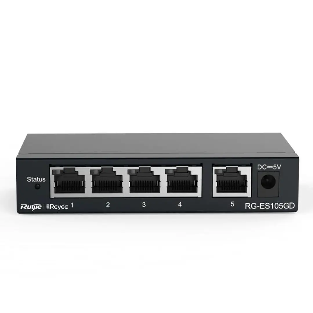 Reyee RG-ES105GD Switch 5xGb RJ45 Steel Case 2