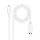 Nanocable Cable USB 2.0 3A USB-C-M/M 3M Blanco - Miniatura 1