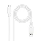 Nanocable Cable USB 2.0 3A USB-C-M/M 3M Blanco - Miniatura 4