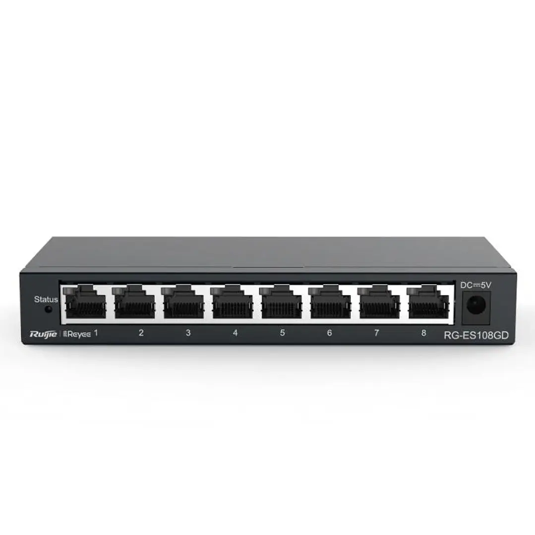 Reyee Unmanaged Switch 8xGb RJ45 Steel Case 1