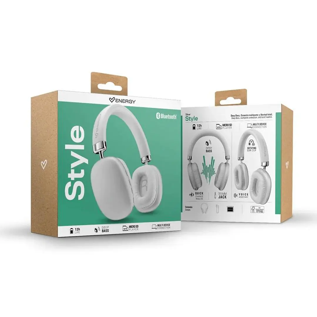 Energy Sistem Auriculares Style Silver BT 4