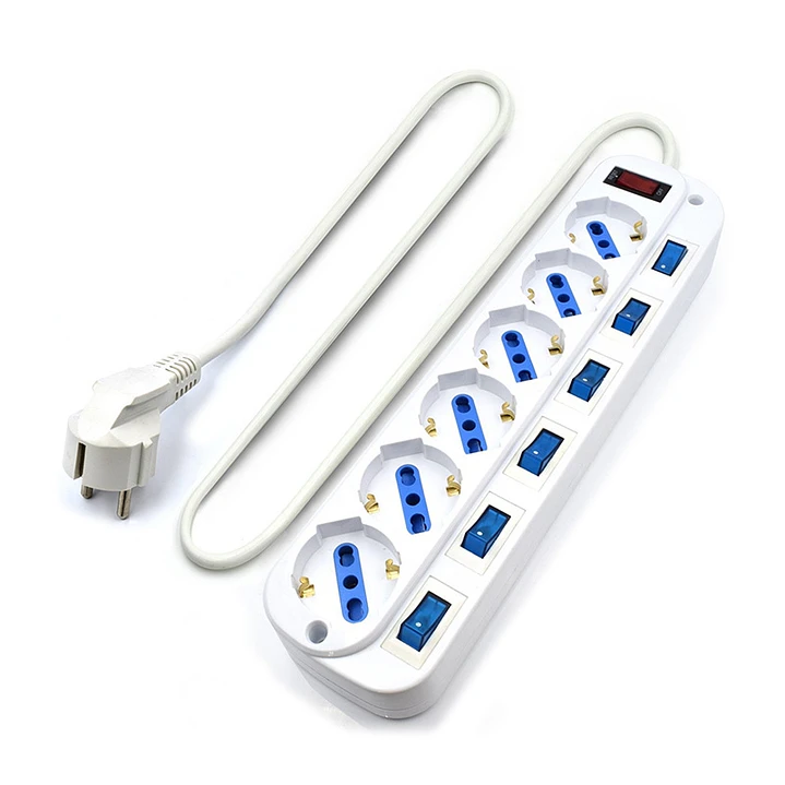 EWENT EW3932 Regleta 6 Tomas / 6 interruptor 1.5 m 1