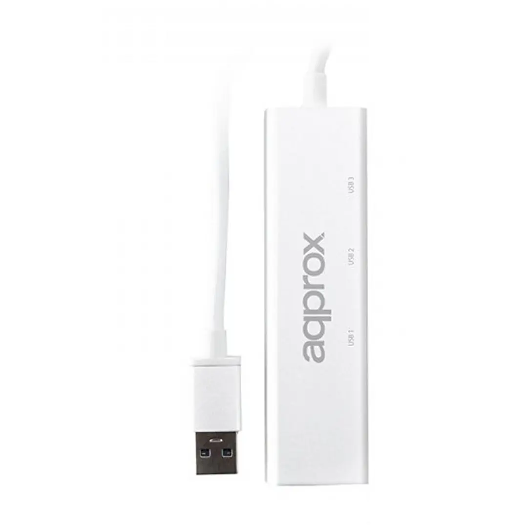 approx APPC07GHUB Adaptador USB 3.0 Gigabit + HUB 3