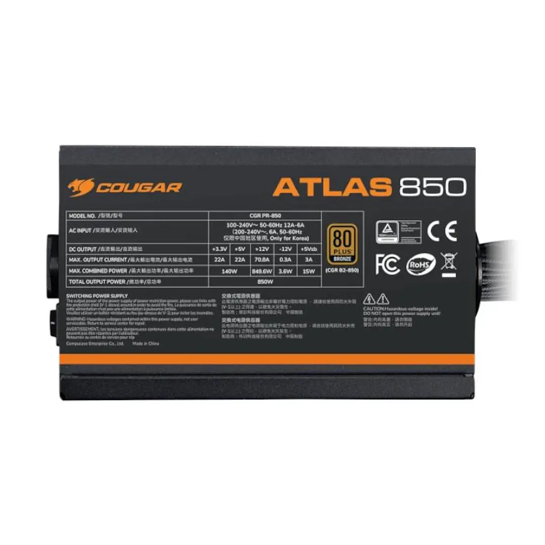Cougar Fuente Alim ATLAS 650 80+bronze 24-pin 3