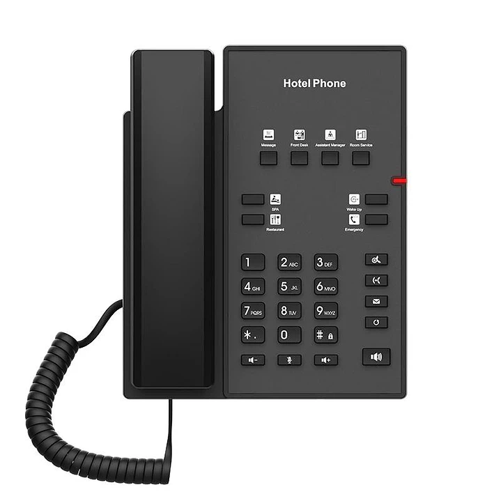 Fanvil H1, teléfono de hotel, 2 teclas de línea 1