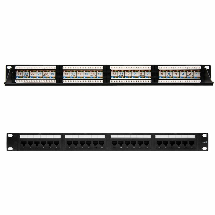 Nanocable Panel Parcheo 24P CAT.6 UTP 19