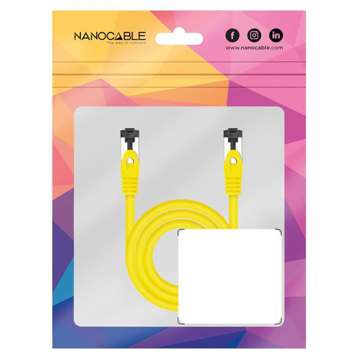 Nanocable Cable red Cat. 8.1 2GHZ SSTP Amarillo 2m 4