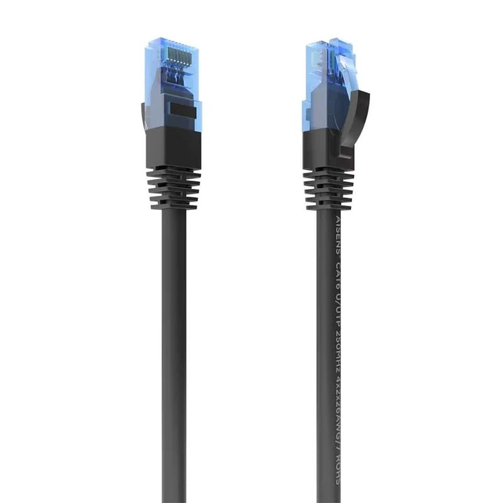 Aisens Cable RJ45 CAT.6 UTP AWG26 CCA Negro 25cm 1