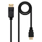 Nanocable Cable Conversor DP a HDMI 3 M Negro - vignette 2
