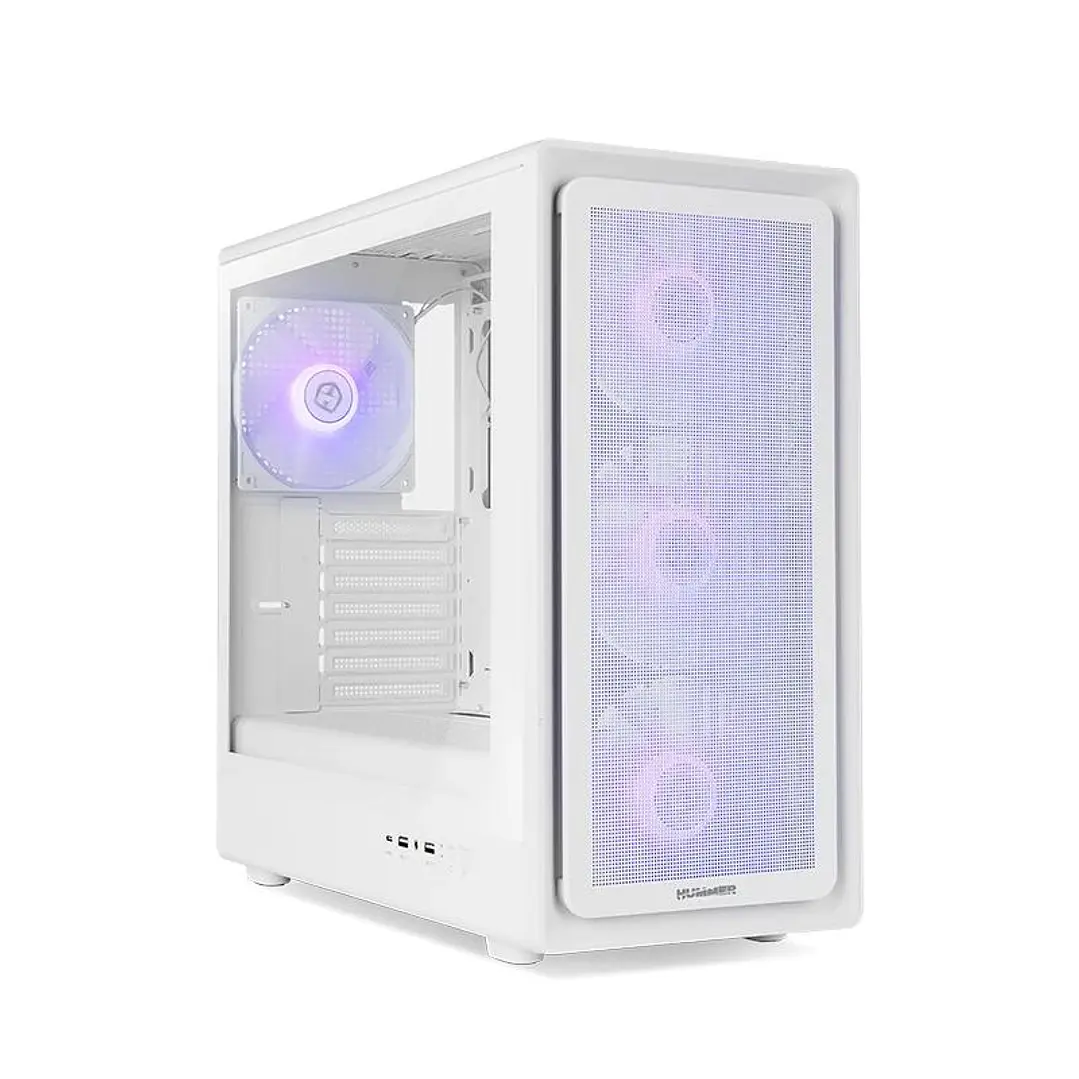 NOX Semitorre Hummer AERO Hyperflow ARGB Blanco 1