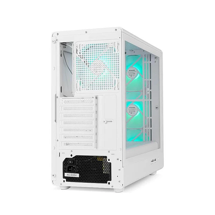 NOX Semitorre Hummer AERO Hyperflow ARGB Blanco 4