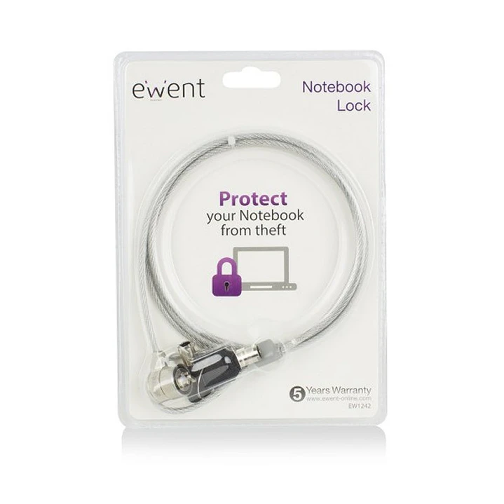 EWENT EW1242 Cable de Seguridad con llave 2