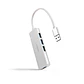 Nanocable Hub USB 3.0 4 x USB 3.0 10cm. Gris - vignette 1