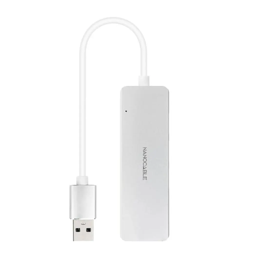 Nanocable Hub USB 3.0 4 x USB 3.0 10cm. Gris 4