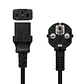 Nanocable Cable Alimentación CPU CEE7-M-C13-H 2M - Miniatura 2