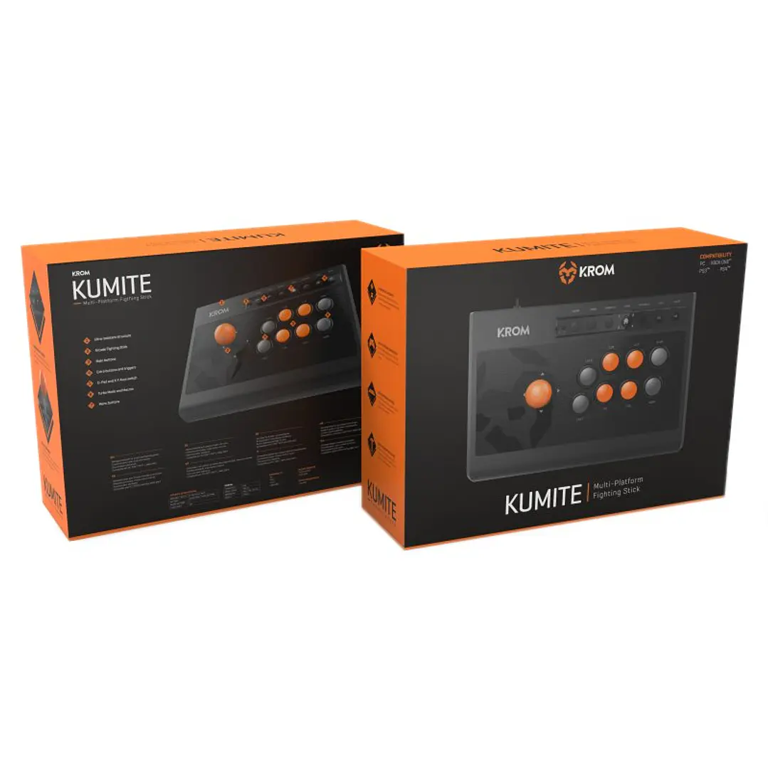Krom Gamepad Arcade Kumite Multiplataforma 4