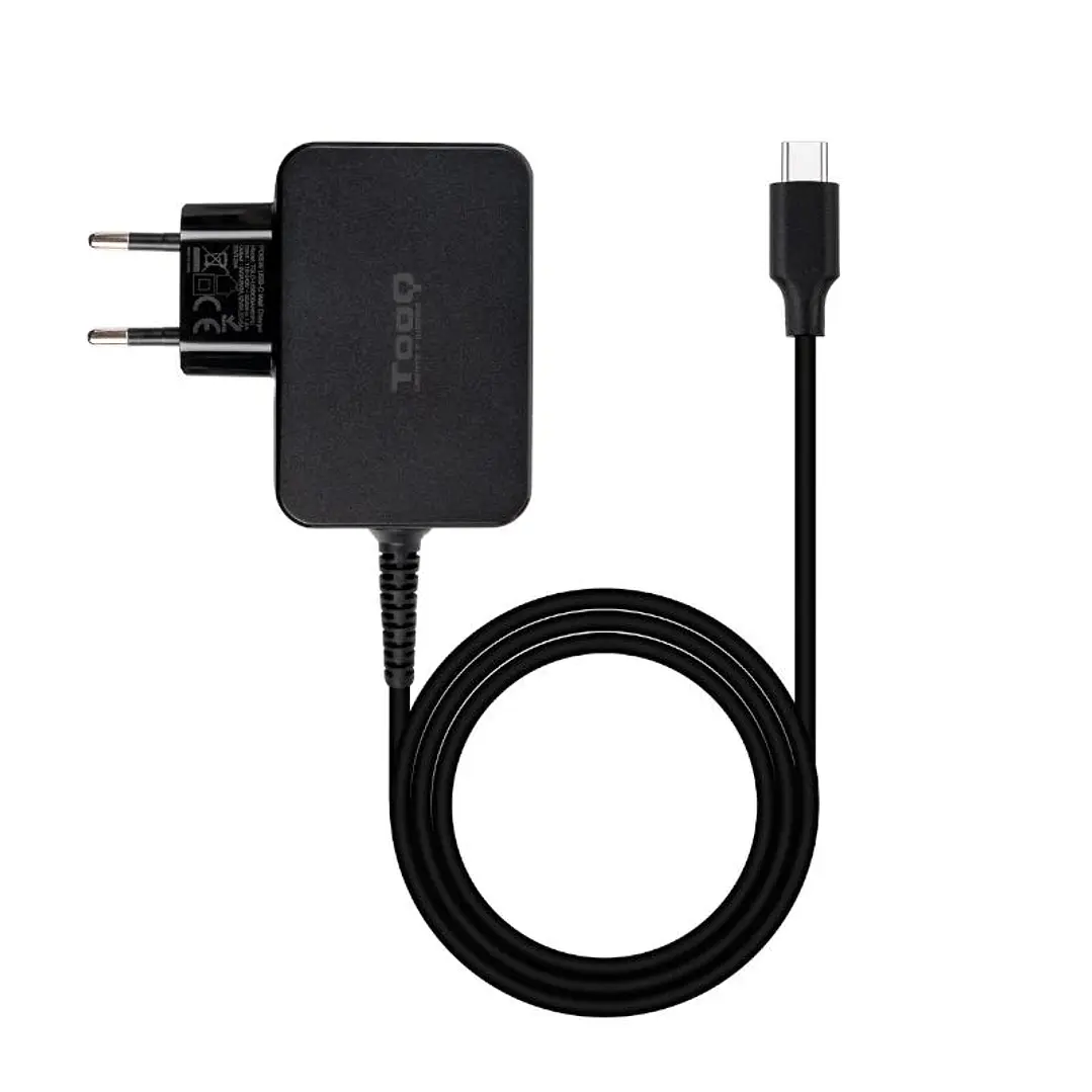 Tooq Cargador portatil GAN USB-C PD 65W Negro 3